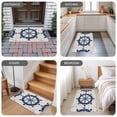 thumbnail image 6 of Navy Blue Rudder Coastal Door Mat&nbsp;Indoor Outdoor Entrance, Non Slip Rug for Kitchen Bathroom Entryway Rug, Nautical Beach Ocean Vintage Washable Doormat Floor Mat 20x31.5 Inch, 6 of 8