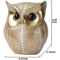 thumbnail image 2 of Mornenjoy Owl Figurine 5.5"x3"x6.3" Decor for Home Office Owl Resin Decor, 2 of 5