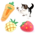 thumbnail image 3 of Fairnull Kitten Catnip Toy Decorative Comfortable Fruit Carrot Cat Chew Toys for Kitty, 3 of 9