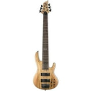 ESP LTD B-206SM Spalted Maple 6-String Bass Guitar, Natural Satin