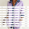 thumbnail image 3 of Summer Tops, Duoif Women's Denim Patchwork Button Down, Long Sleeve Casual Shirts for Women Navy M, 3 of 4