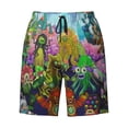 thumbnail image 6 of Play My Singing Monsters Men's Beach Shorts Swim Trunks Casual Quick Dry Board Shorts Swimwear Pants with Mesh Lined and Pockets, 6 of 8