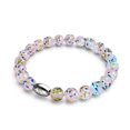 thumbnail image 1 of Purple Succulent | .925 Sterling Silver | Firefly Glass Bracelet, 1 of 8