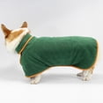 thumbnail image 5 of Toalla de albornoz de secado rápido para perros, bata de baño para perros súper absorbente para mascotas, con cuello y cintura ajustables, 5 of 5