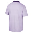 thumbnail image 3 of Men's Colosseum White/Purple Kansas State Wildcats Print Stripe Polo, 3 of 3