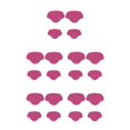 thumbnail image 1 of kurtrusly Semelles Ajustables pour Talons Hauts, Bâton de Réparation de Talons Personnalisable, Rouge rose, 5 Pcs, 1 of 6