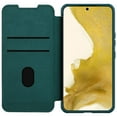 thumbnail image 5 of Wallet Case for Samsung Galaxy S23 Plus with Camera Lens Sliding Cover Card Slots Holder, Premium PU Leather Shockproof Lens Protection Flip Folio Case for Samsung Galaxy S23 Plus, Green, 5 of 11