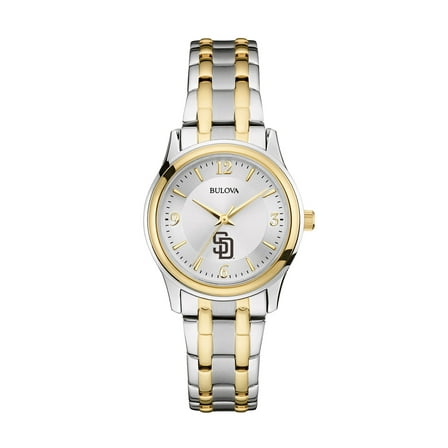 Women's Bulova Silver/Gold San Diego Padres Two-Tone Watch