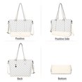 thumbnail image 3 of Tote Handbags for Women Wallet Tote Bag Shoulder Bag Top Handle Satchel Purses Set 4pcs, 3 of 5