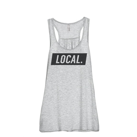 Thread Tank Local Women's Sleeveless Flowy Racerback Tank Top Sport Grey 2X-Large