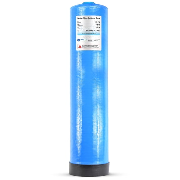 WECO Mineral Tank for Water Softener / Filter Applications 14" Diameter x 65" Height with 2.5" Standard Top Port