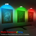 thumbnail image 4 of PUCACHI 3 Pieces Magnetic LED Art Display Lights, 13 RGB Colors, for Photo Frame Artwork, Wireless Painting with Remote Control, Party Home, Wall Decor Puck Lights, White -RGB, 4 of 10