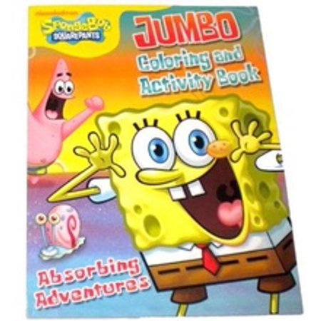 Spongebob Squarepants Jumbo 96 pg Coloring And Activity Book ...