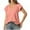 Orange, variant on Uaswgudfs Women's V-Neck Short Sleeve Slim Blouse 2025 Top - Lightweight Drapey Fabric Minimalist Casual Shirt