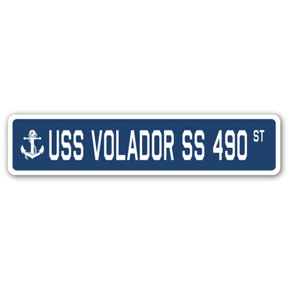 USS VOLADOR SS 490 Street Sign us navy ship veteran sailor gift
