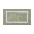 thumbnail image 2 of Better Trends - Alfombrillas De Baño 100 % Algodón, Color Salvia Y Blanco, Reversibles, Absorbentes Y Lavables A Máquina, Para Baño, Ducha Y Lavabo, 24.0 X 39.8 In, 2 of 5