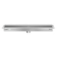 thumbnail image 4 of 12" x 54" Stainless Steel Floor Trough Drain, 14-Gauge with Subway-Style Grating & Removable Drain Basket, NSF Listed (KM-FTG-1254), 4 of 9