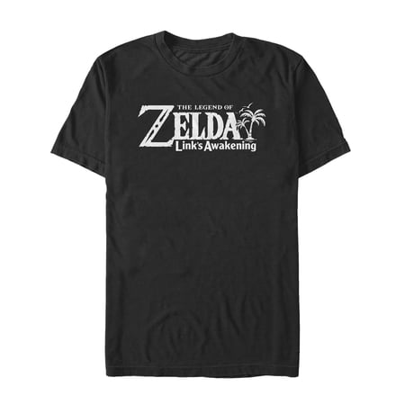 Men s Nintendo Legend of Zelda Link s Awakening Classic Logo Graphic Tee Black Small