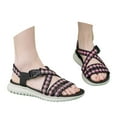 thumbnail image 2 of MKLEKYY Sandalias de Plataforma para Mujer, Nuevas Sandalias de Verano para Mujer, Ligeras, deportivas, Cómodas, Con Banda de Goma, Sandalias de Talla Grande, 2 of 4