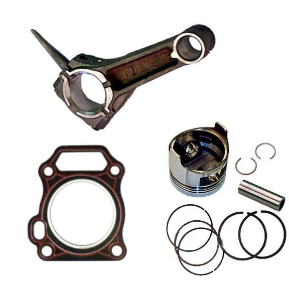 Fits Honda GX270 9hp PISTON & RING PIN & CLIPS WITH CONNECTING ROD FREE HEAD GASKET