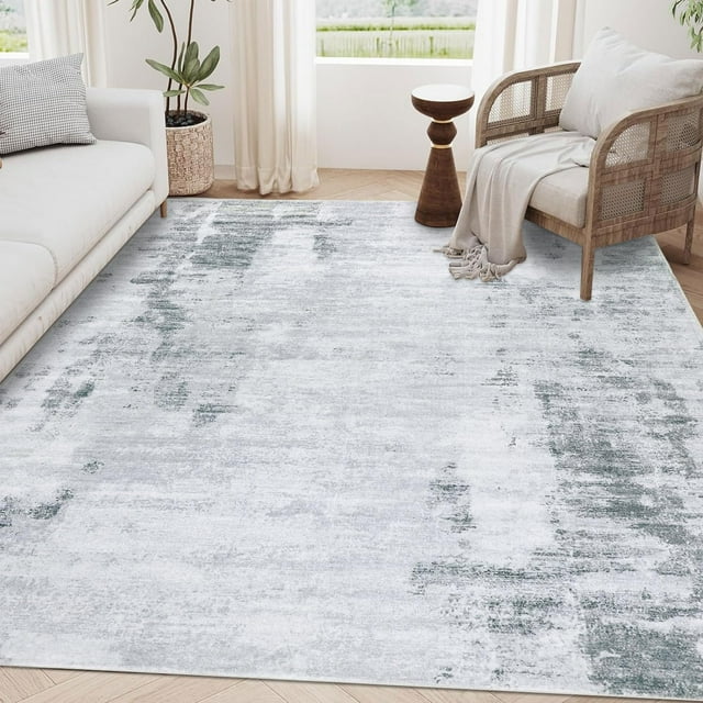 x Area Rug Washable Neutral Rugs for Living Room Thin Low Pile Bedroom Carpet Modern Abstract Carpet Rugs for Living Room Bedroom Entrance(/Camel)