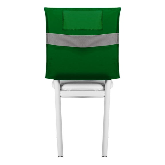 Muka School Chair Back Covers, Chair Back Storage Double Pockets, Classroom Chair Pockets-Green