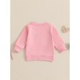 thumbnail image 5 of Elippeo Baby Girl Valentines Sweatshirt Heart Embroidery Long Sleeve Pullovers Autumn Tops for Toddler Cute Clothes Outfit 6 12 18 24 Months 3 Years, 5 of 9