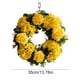 thumbnail image 3 of Yusimy 13.78-Inch Spring Wreath Decor Artificial Rose Hydrangea Wreath for Home Decor, 3 of 6