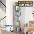 thumbnail image 3 of Estantería giratoria Tower SpaceAid de 5 niveles, gris Lazy Susan, 3 of 7
