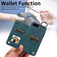 thumbnail image 4 of Nalacover for iPhone 8 Plus/7 Plus Wallet Case with Card Slots & Metal Finger Ring, Durable PU Leather Back Double Magnetic Botton Flip Kickstand Purse Shockproof Phone Case,Green, 4 of 10