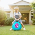 thumbnail image 7 of PLAYZAP Hopper Ball, Bouncy Ball with Handle for Kids, 18-inch Hippity Hoppity Hop Bounce Ball Toys, Sit and Bouncing Ball with Pump, Boys Girls Jumping Hopping Ball Gifts - Blue Dinosaur, 7 of 7
