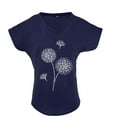 thumbnail image 3 of Pompotops Mode T-shirt à Manches Courtes Imprimé Col Rond Ample pour Femmes, 3 of 6