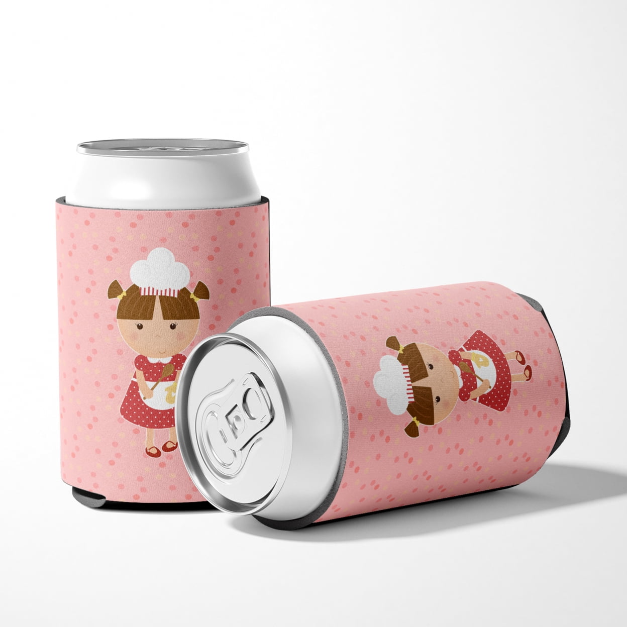 Baker Brunette on Pink Can or Bottle Hugger