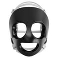 thumbnail image 2 of | Wrestling Face Guard & Classic Headgear Combo Pack | Universal Fit Head Gear Broken Nose BJJ Black Set, 2 of 6