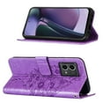 thumbnail image 2 of Motorola G Stylus 4G 2023 Case, Magnetic Folio Butterfly Patterned Wallet Case, Premium PU Leather with Wrist Strap Credit Card Holder Slots Kickstand Cover For Motorola G Stylus 4G 2023,
Lightpurple, 2 of 5