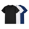 thumbnail image 1 of Pack 3 Playeras Deportivas Mujer Cuello Redondo,Black White Navyblue,M, 1 of 7