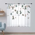 thumbnail image 2 of Goory Rideaux de Noël Luxe 2 Pcs Draperies Texturées en Lin Décoration Maison Rideau de Fenêtre Poche de Tringle Style Chambre-6 L:41 Pouces x H:91 Pouces, 2 of 6