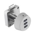 thumbnail image 3 of Abbracc 3 Digital Code Combination Cam Lock Keyless Digital Lock for Cabinet Drawer Safe GrayInclined 41x41mm, 3 of 9
