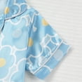thumbnail image 6 of TOWED22 Girl Pajamas Silk Pjs Shirt Tops Shorts 2Piece Set Toddler Kids Little Girl Nightgown Gift,4-5 Y, 6 of 7