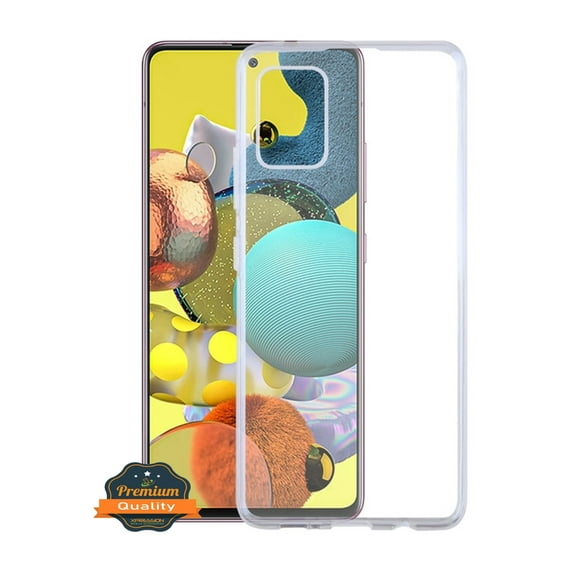 Samsung Galaxy A51 5G Phone Case Slim Thin Hybrid Premium Flexible Candy Silicone Gummy TPU Rubber Frame Gel Soft Lightweight Protective Cover HD CLEAR Transparent Cover for Samsung Galaxy A51 [5G]