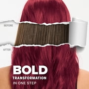 Splat Red Hair Dye Complete Kit, Midnight Ruby Semi-Permanent Color, No Bleach