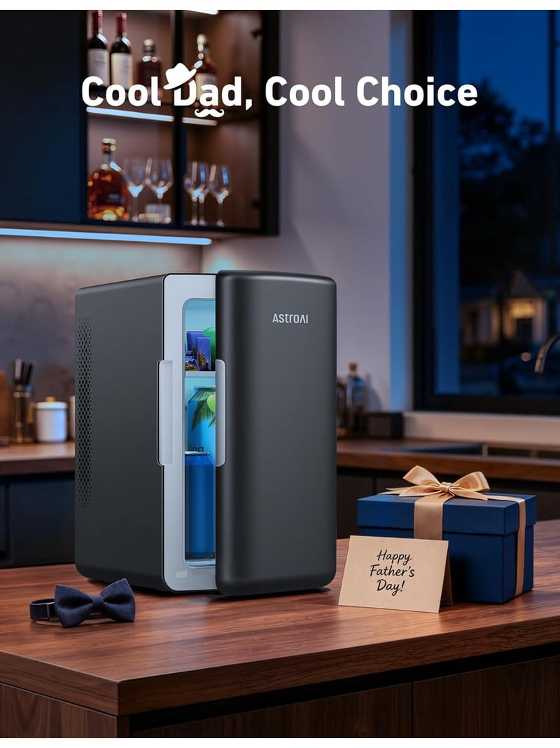AstroAI Mini Fridge, 6L Portable Refrigerator Cooler, Makeup
