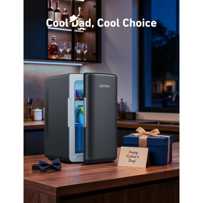 AstroAI Mini Fridge, 6L Portable Refrigerator Cooler, Makeup