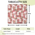 thumbnail image 2 of Bichon Frise Dog and Pioneer Flower Square Fitted Tablecloth with Elastic Edge,Square Table Cover,Washable Elastic Table Cover for Home Kitchen Party Decor 34"x34", 2 of 6