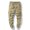 Khaki, variant on hoksml Men's Casual Cargo Pants Solid Color Zipper Pockets Elastic Waist Drawstring Full Length Pants Outdoor Sports Jogger Work Trousers Bind Pants