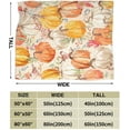 thumbnail image 2 of Thanksgiving Day Gift Fall Throw Blanket Happy Pumpkin Blanket Soft Fleece Flannel Throws Cozy Plush Fall Pumpkins Throw Blanket for Living Room Couch Sofa Bed 50"X60" for Mom Kids Women, 2 of 6
