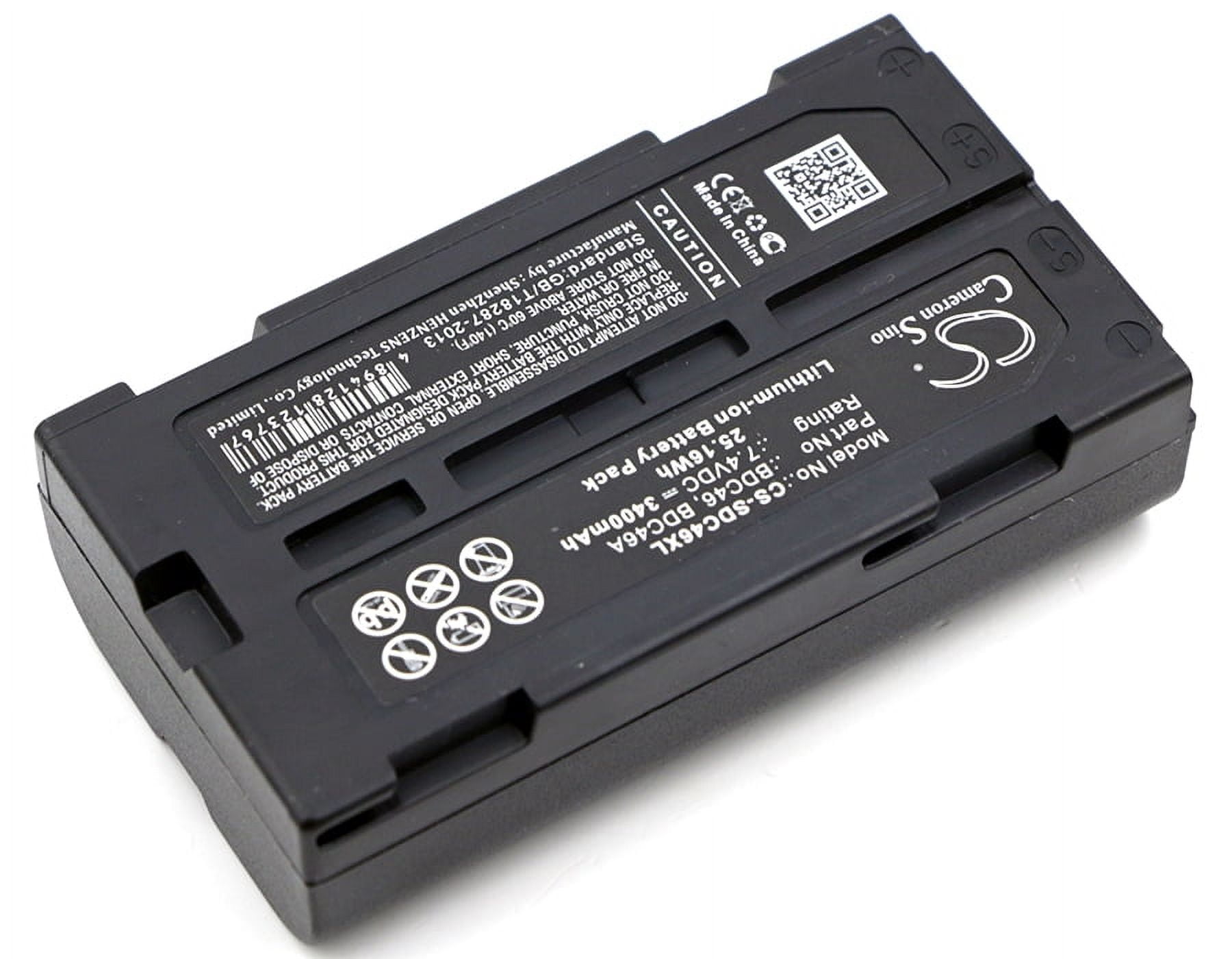 Replacement Battery for Sokkia SET550RX,SET6 30RK,SET600,SET610,SET630,SET630R,SET630R3,SET630RK,SET650RX,SHC-336,SHC-336 data collector,STRATUS L1 GPS,3400mAh/7.4V
