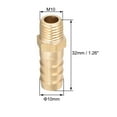 thumbnail image 2 of Conector de latón único Bargains métrico M10x1 macho a barbado de manguera ID 8mm 2 pcs, M10-1.25mm x 10mm, 2 of 3