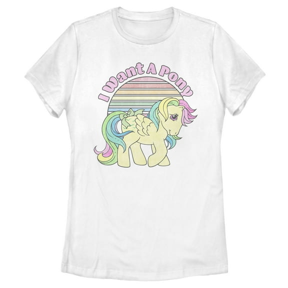 Women's My Little Pony Skydancer Want a Pony Graphic Tee White 2X Large