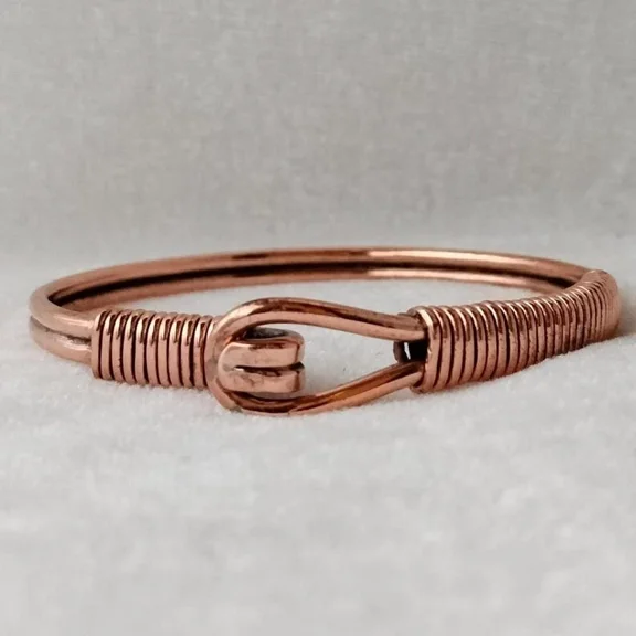 Copper Bracelet, 100% Pure Copper, Locking Bracelet for women, Copper Bangle